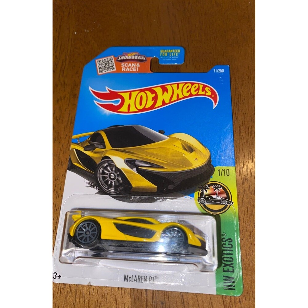 Hot Wheels McLaren p1 yellow